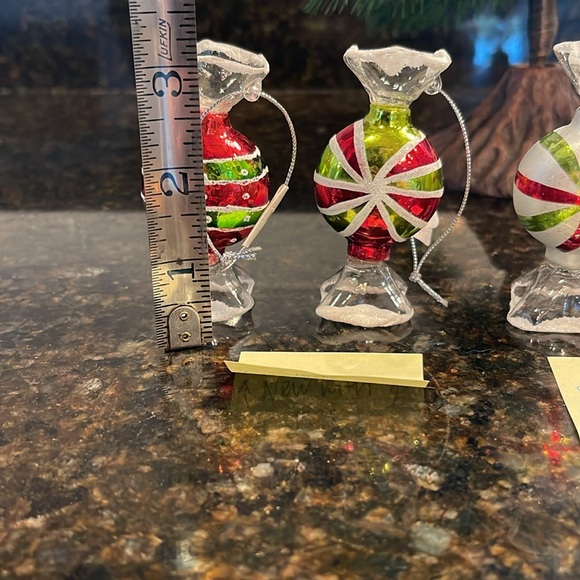Christmas Candy Ornaments - plastic set of six - Picture 5 of 5